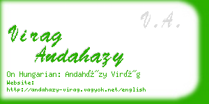 virag andahazy business card